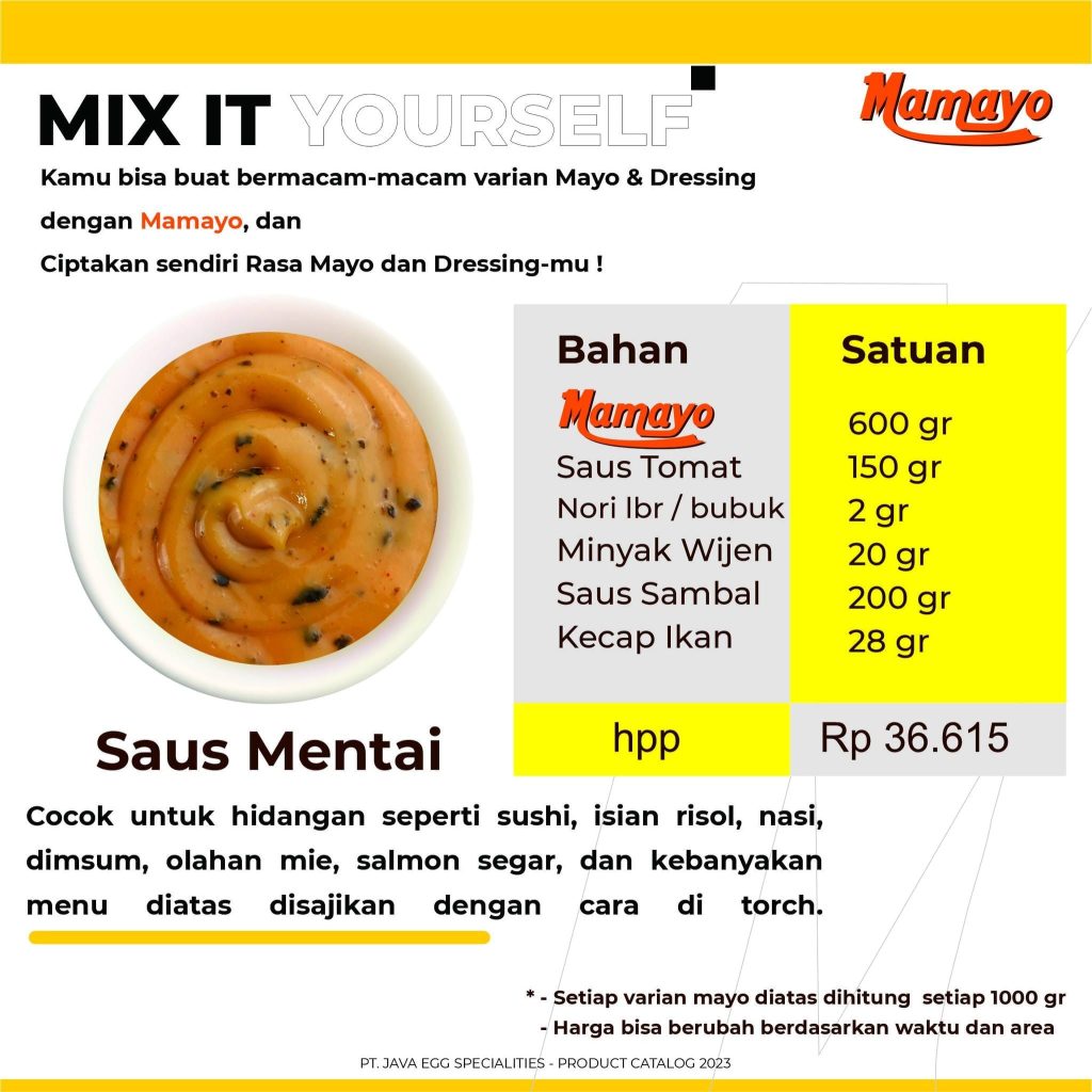 saus mentai mamayo